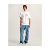 Vans Stretch Stack Crackle Ss Tee Erkek Beyaz T-Shirt - VN000SWE