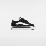 Vans TD Old Skool V Siyah Bebek Sneaker Erkek Kız Çocuk Düz Taban Tekstil Malzeme - Siyah - Beyaz