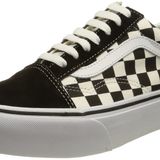 Vans UA OLD SKOOL PLATFORM, Unisex Adults Moda Ayakkabılar, Siyah ((Checkerboard) Blk/Tr Wht HRK1), 41 EU