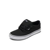 Vans Üniseks Çocuk Atwood Kanvas Spor Ayakkabısı, Siyah Kanvas Blk Wht, 32,5 EU