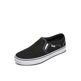 Vans Unisex Asher spor ayakkabı, Kanvas Siyah Beyaz, 39 EU