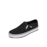 Vans Unisex Asher spor ayakkabı, Kanvas Siyah Beyaz, 40.5 EU