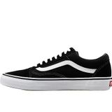 Vans Unisex U Old Skool Siyah/Beyaz Spor Ayakkabı, Black White, 37 EU