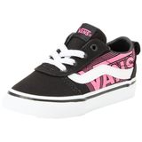 Vans Unisex Ward çocuk spor ayakkabısı, Glow Vans Neon Pink Black, 25.5 EU