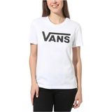 Vans VANS WM Flying V Crew Beyaz Tişört Kadın Nefes Alabilir Kumaş ve Şık Tasarım - XS