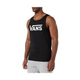 Vans VN00055VBLK1 CLASSIC TANK-B Yuvarlak Yaka Düz Siyah Erkek T-Shirt