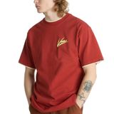 Vans Vn000K42 Brush Script Loose Ss Kırmızı Erkek T-Shirt, E2Z1 Red Ochre, S