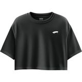 Vans VN000P5QBLK1-W Salton Relax Crop Ss Siyah Yuvarlak Yaka Normal Düz Kadın T-Shirt - XS