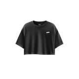 Vans VN000P5QBLK1-W SALTON RELAX CROP SS Siyah Yuvarlak Yaka Normal Düz Kadın T-Shirt