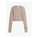 Vans VN000RPM7D61-MTE Crosspath Seamless Bej Bisiklet Yaka Normal Düz Kadın T-Shirt