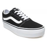 Vans Vn0A3Tlc W Ward Platform Sneakers Siyah Unisex Spor Ayakkabı