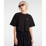 Vans W Salton Relax Crop Ss Kadın Siyah Tişört - VN000P5QBLK1-001