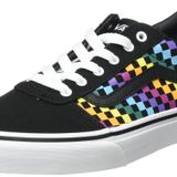 Vans Ward erkek spor ayakkabısı, Damalı Siyah Gerçek Beyaz, 40.5 EU