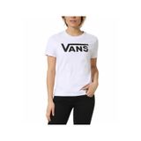 Vans Wm Flying V Crew Tee T-Shirt, L, VN0A3UP4WHT1, Beyaz, Kadın