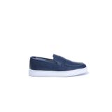 Vantaggio Ravenna Lacivert %100 Hakiki Deri Erkek Loafer Ayakkabı, Günlük Casual Ayakkabı