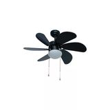 Vanti Kcf279k Avizeli Vantilatör Siyah Ahşap 60W Kumandalı