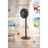 Vantilatör 7 Pervaneli 3 Kademeli Ayarlanabilir Ayaklı 14 Inc 45W Fan Sf01 Siyah