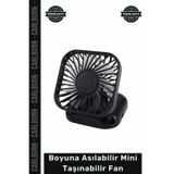 #Vantilatör Fonksiyonel Serinletici Şarj Edilebilir USB Boyuna Asılabilir Mini Taşınabilir El Fanı
