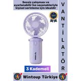 #Vantilatör Kompakt Sessiz Yoğun Üflemeli 3 Kademeli Ayarlanabilir Şarjlı Mini El Fanı Vantilatör