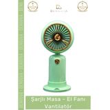 #Vantilatör Mini Sessiz Şık Portatif Pastel Soğutucu Taşınabilir Usb Şarjlı Masa El Fanı Vantilatör