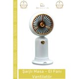 #Vantilatör Portatif Taşınabilir Usb Sessiz Mini 2 Kademeli Soğutucu Şarjlı Masa El Fanı Vantilatör