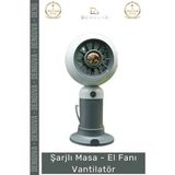 #Vantilatör Şarjlı Usb Taşınabilir Sessiz 2 Kademeli Mini Ofis Seyahat Küçük Masa El Fanı Vantilatör