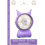 #Vantilatör Taşınabilir Sessiz Mini Ofis Seyahat Ergonomik Kademeli Şarjlı Masa El Fanı Vantilatör