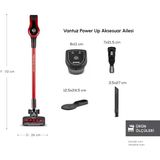 Vantuz Power Up Dikey Süpürge Imperial Red