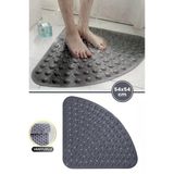 Vantuzlu Banyo Duş Kaydırmaz Paspası Üçgen, Küvet İçi Banyo Zemini Kaydırmaz Masaj Halı (54X54cm)