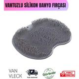 Vantuzlu Silikon Banyo Fırçası – Ayak Masaj Pedi, Sırt Kesesi, Duş Lifi, Vücut Temizleme Aparatı - Çok Renkli