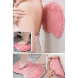 Vantuzlu Silikon Banyo Fırçası Ayak Masaj Pedi Sırt Kesesi Vücut Yıkama Lif Plastik 10 X 15 Çok Renk