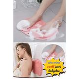 Vantuzlu Sırt Ayak Için Banyo Kesesi Silikon Masaj Pedi