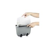 Vantuzlu Tabak Yıkama Fırçası, Plastik, Gri, 29.7x13x21 cm, 3 Litre Hacimli, Su Tasarruflu Bulaşık Yıkama Kabı, Vakumlu Ayaklı (Gri)