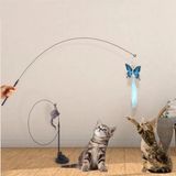 Vantuzlu Tüylü Zilli Olta Kedi Oyuncağı (5468)
