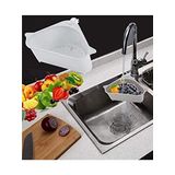 Vantuzlu Üçgen Sebze Meyve Lavabo Raf Süzgeç Sünger Tutucu Düzenleyici Mutfak Organizer
