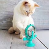 Vantuzlu Zilli İnteraktif Dönebilen Mama Kaplı Renkli Eğlenceli Eğitici Kedi Oyuncağı (5468)