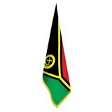 Vanuatu Bayrağı -Ofis-Makam-Toplantı Odaları - Saçaklı Makam Bayrağı