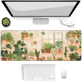 VANZEV Oyun Mouse Pad, Kurbağa Bitki Temalı Mouse Pad, Masa Mat, Kaymaz Kauçuk Tabanlı Fare Altlıkları Bilgisayarlar için Dizüstü Bilgisayar Ofis Okul Ev Aksesuarları Dekor 80 cm x 30 cm