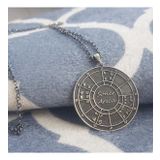 VAOOV 925 Ayar Gümüş Doğum Haritası Astroloji Kolye