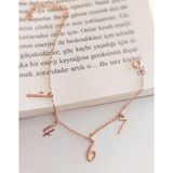 VAOOV 925 Ayar Gümüş Dört Rakamlı Zincir Bileklik