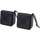 Vappeby Taşınabilir Bluetooth Hoparlör Siyah 2 Adet Su Geçirmez