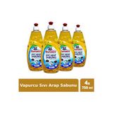 Vapurcu Sıvı Arap Sabunu 750 Ml 4'Lü