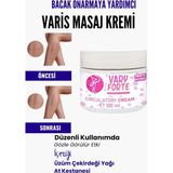 Var.is Bölgesi Için Bacak Onarmaya Yardımcı Ve Besleyici Varyforte Masaj Kremi 100 ml