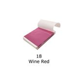 Varak Kaplama Yaprak Metalik Folyo 9x9cm 10lu 18 Wine Red R5799F-18