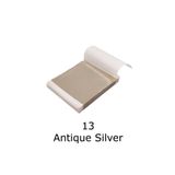 Varak Kaplama Yaprak Metalik Folyo 9x9cm 10lu Paket 13 Antique Silver R5799F-13