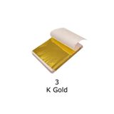 Varak Kaplama Yaprak Metalik Folyo İmitasyon 9x9cm 10lu Paket 3 K Gold R5799F-3