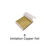 Varak Kaplama Yaprak Metalik Folyo İmitasyon 9x9cm 10lu Paket 8 Imitation Copper R5799F-8