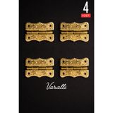 Varalli 4 Adet Papatya Gold Menteşe Büyük - Dekoratif Çerçeve, Kapak, Fener, Kutu Menteşesi ( 30x22 mm )