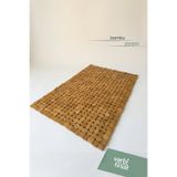 Varbifırsat 40 x 60 cm Kaydırmaz Doğal Bambu Banyo Paspası Mat