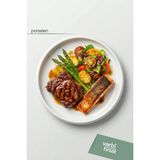 VarBiFırsat Aura Porselen Sunum Tabağı 27 cm |yuvarlak Servis, Kahvaltı & Pasta Tabağı